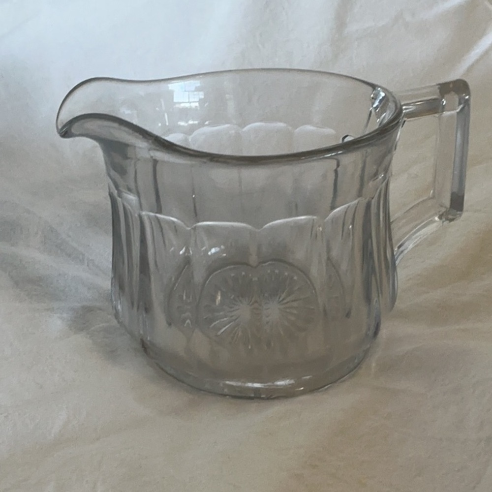 Vintage Heisey Colonial Narrow Flute Clear Glass Creamer